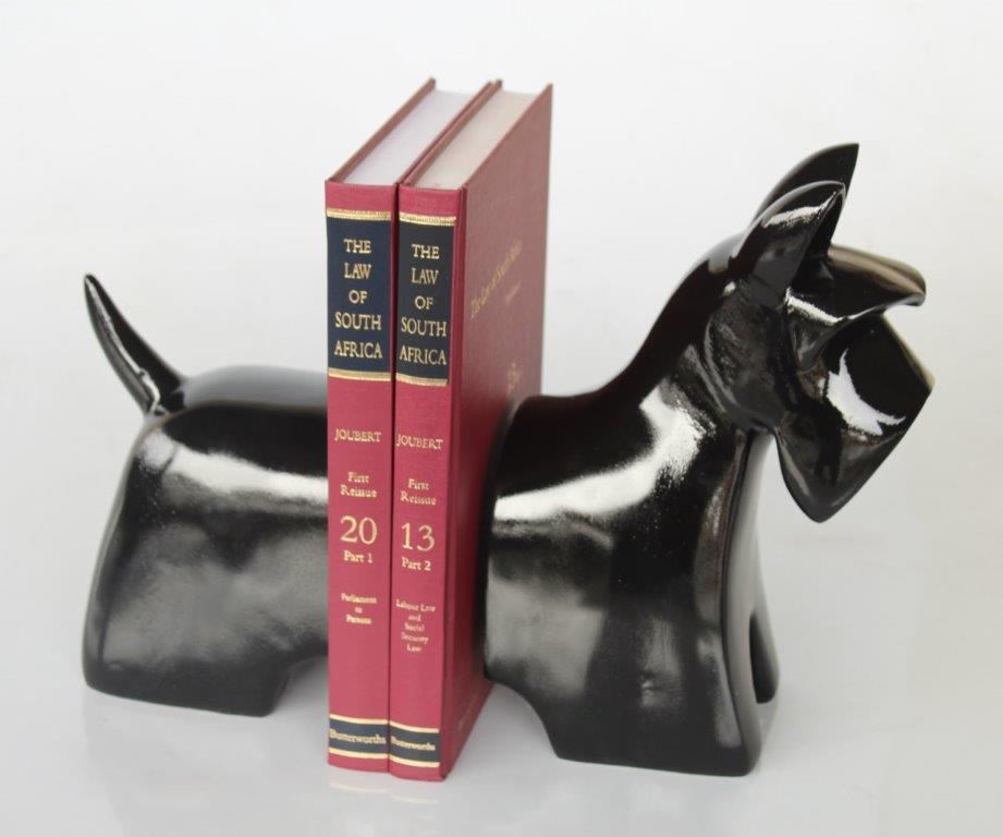 Pair Of Black Scotty Dogs Book Ends